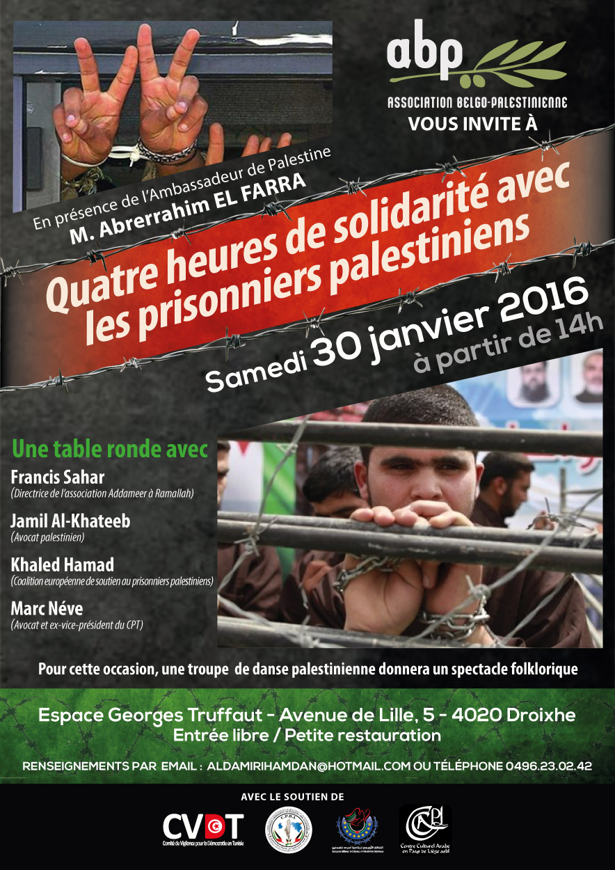 Quatre heures de solidarité avec les prisonniers palestiniens